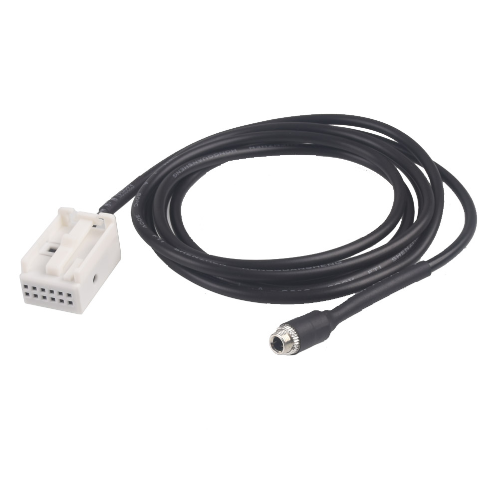 Car Audio Female 3.5mm Aux In Cable for Mercedes Benz
