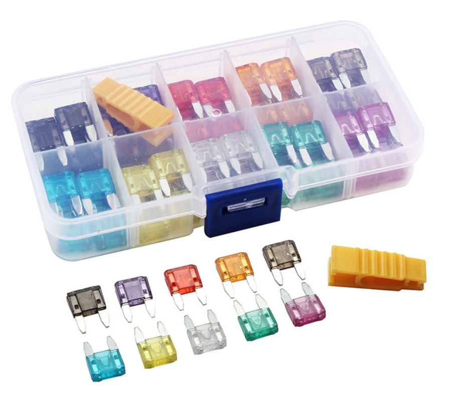 120pcs Mini Blade Fuse 2A 3A 5A 7.5A 10A 15A 20A 25A 30A 35A for Car Truck Motorcycle Boat - 副本