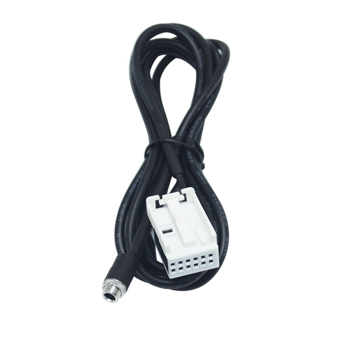 VW 12Pin Female 3.5MM Aux In  Audio Cable 