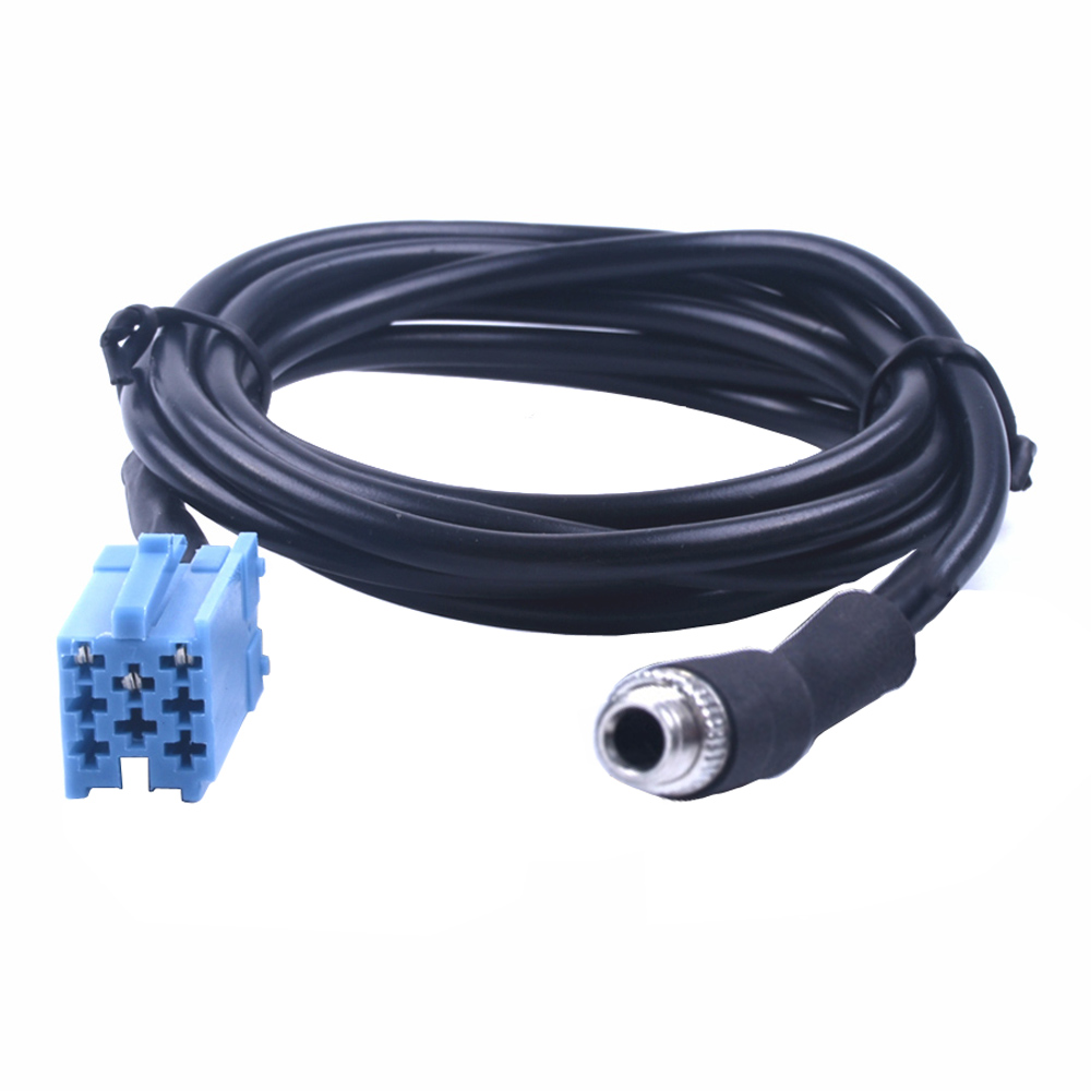  ISO 8Pin Female Aux Audio Cable Adapter for VW