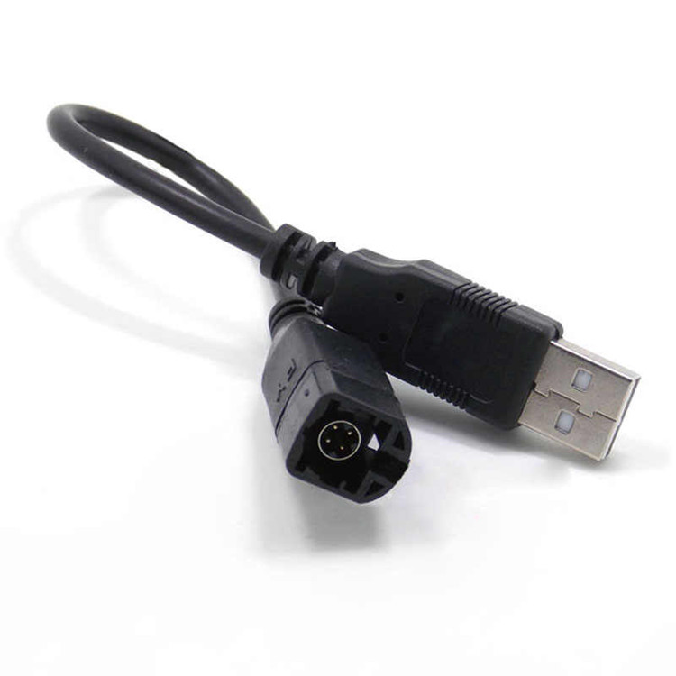 VW CD 4Pin USB Aux Plug Cable