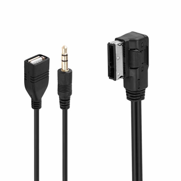  Audi AMI Interface MMI 3.5MM Aux Audio Cable -30cm - 副本 - 副本