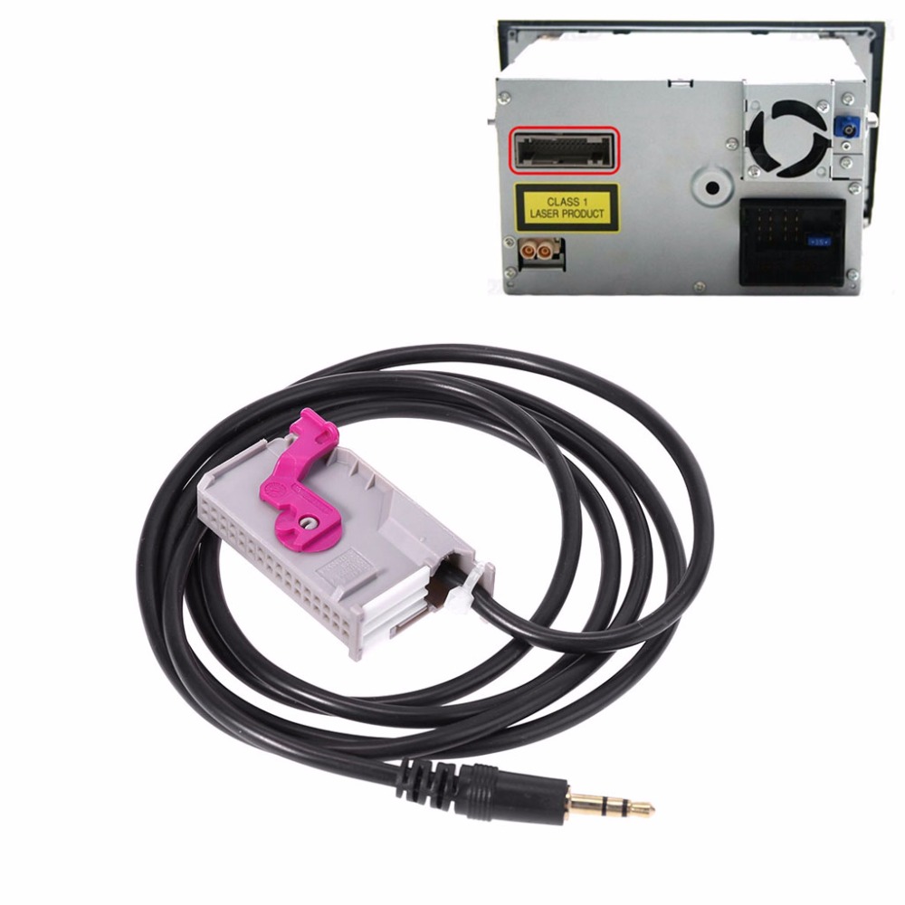 Audi  32pin Audio AUX Cable Navigation Input RNSE RNS-E Adapter