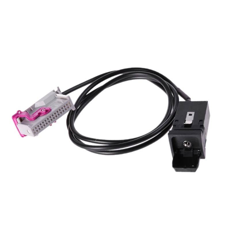  Audi 32Pin RNS-E Navigation Device AUX Button Audio Adapter