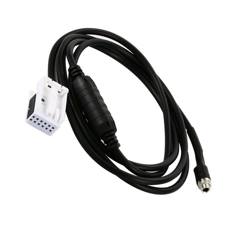  12Pin Female 3.5 AUX-IN Audio Cable Adapter for BMW E60 