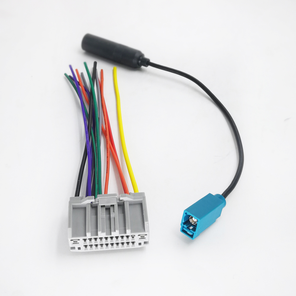 Car Radio CD Player Fakra Wiring Harness Stereo Antenna Wire Cable Adapter for Jeep Wrangler for Dodge for Chrysler