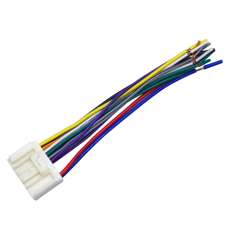 Car Radio Audio CD Power Wire Harness Adapter For Mitsubishi Lancer/Outlander/Mirage Toyota Crown/ Land Cruiser/Prado