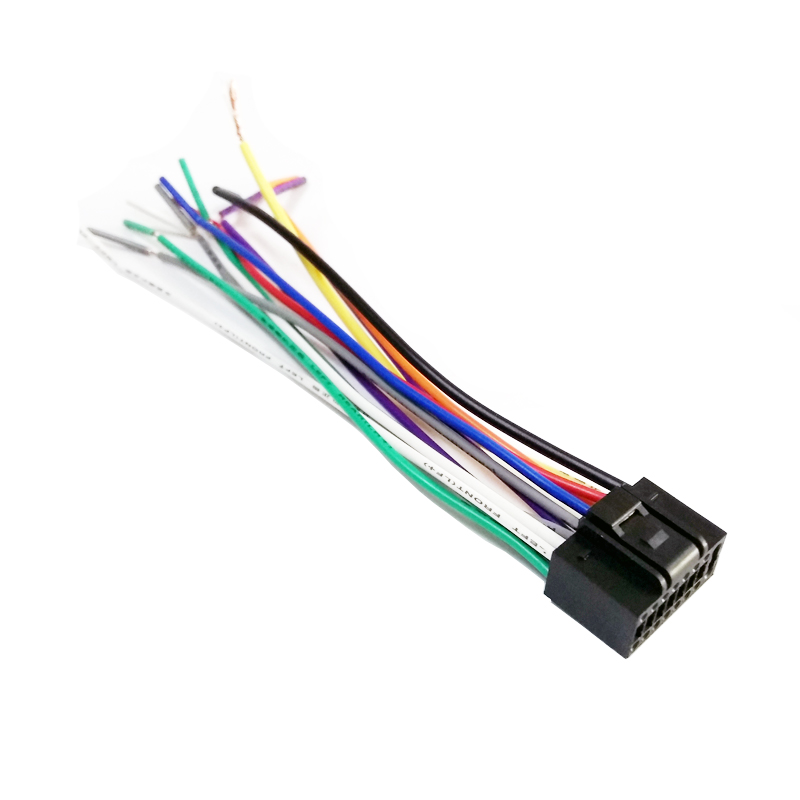 Car Power Wire Harness 16Pin Plug for Kenwood Radio 