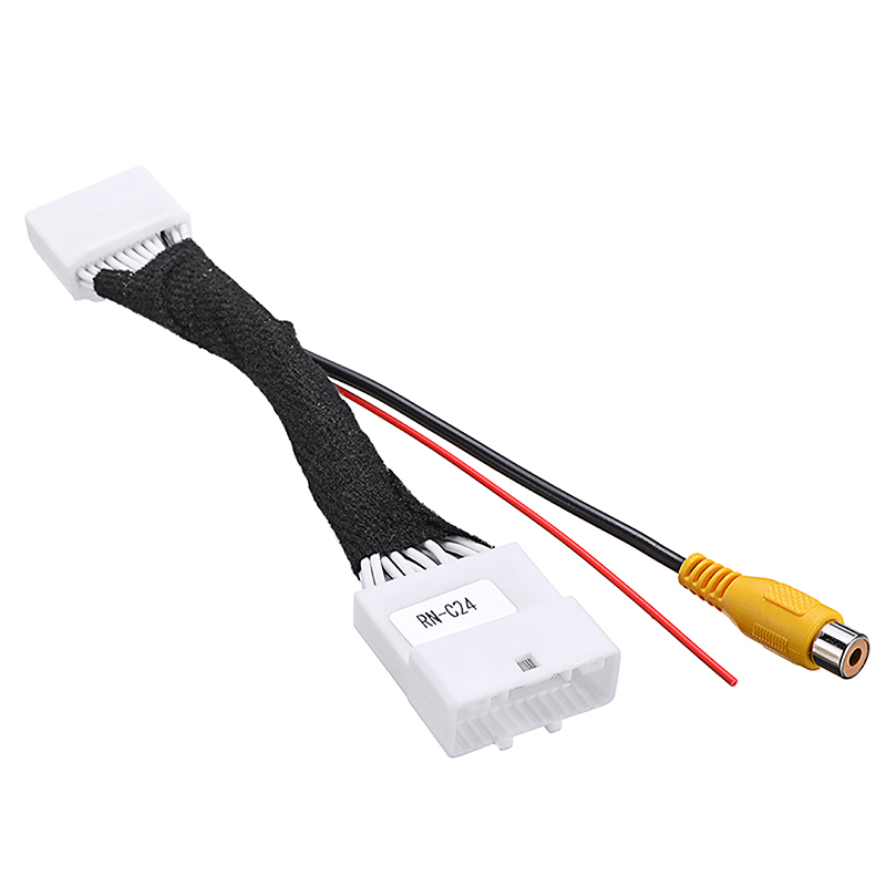 For Renault Dacia Sandero 24Pin Original Video Input Switch Reverse Parking Camera RCA Adapter Cable