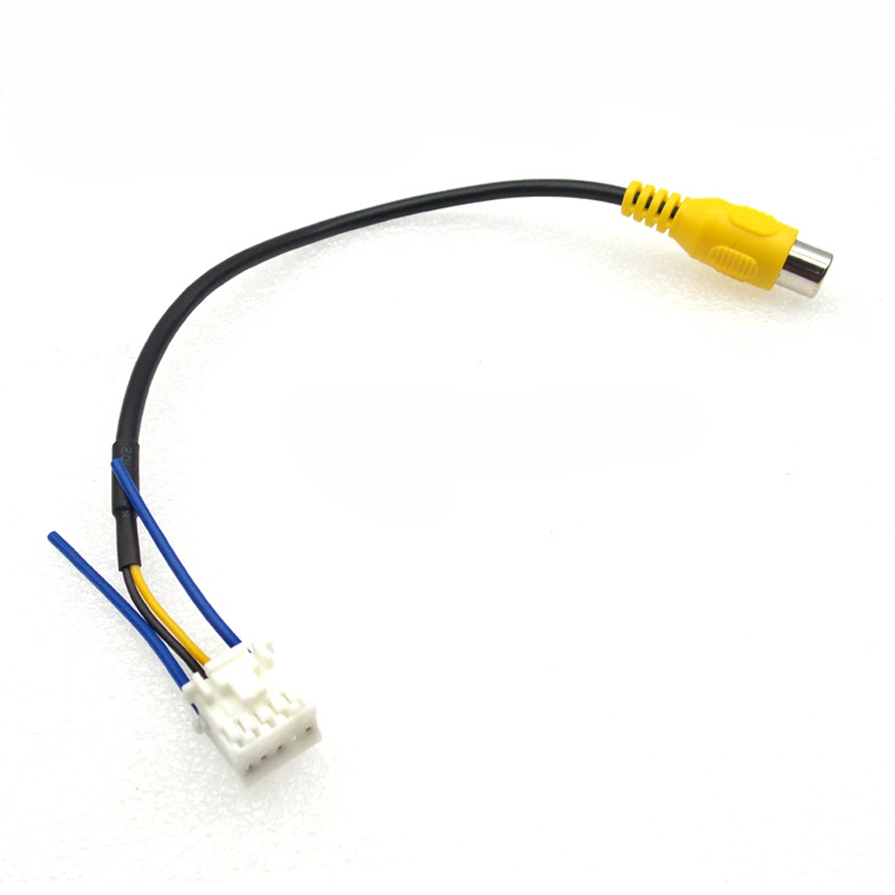 10 Pin RCA Camera Wiring Connector Video Input Cable Adapter for Android Radio