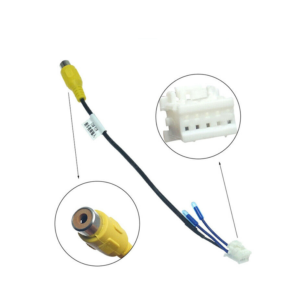 10 Pin RCA Camera Wiring Connector Video Input Cable Adapter for Android Radio
