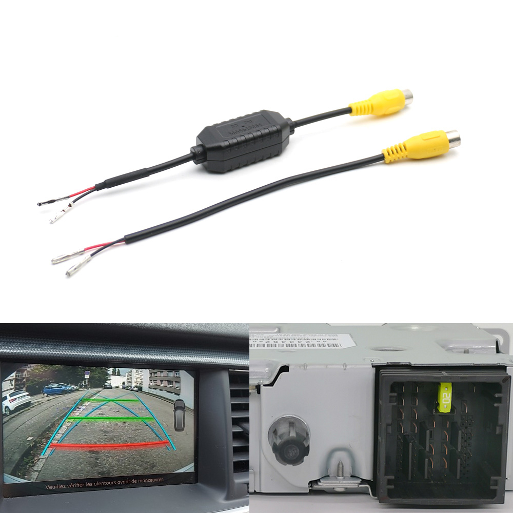 Car Reversing Camera RCA Cable Filter Adapter for Peugeot 408 508 for Citroen C5 DS Cactus Picasso NAC SMEG System
