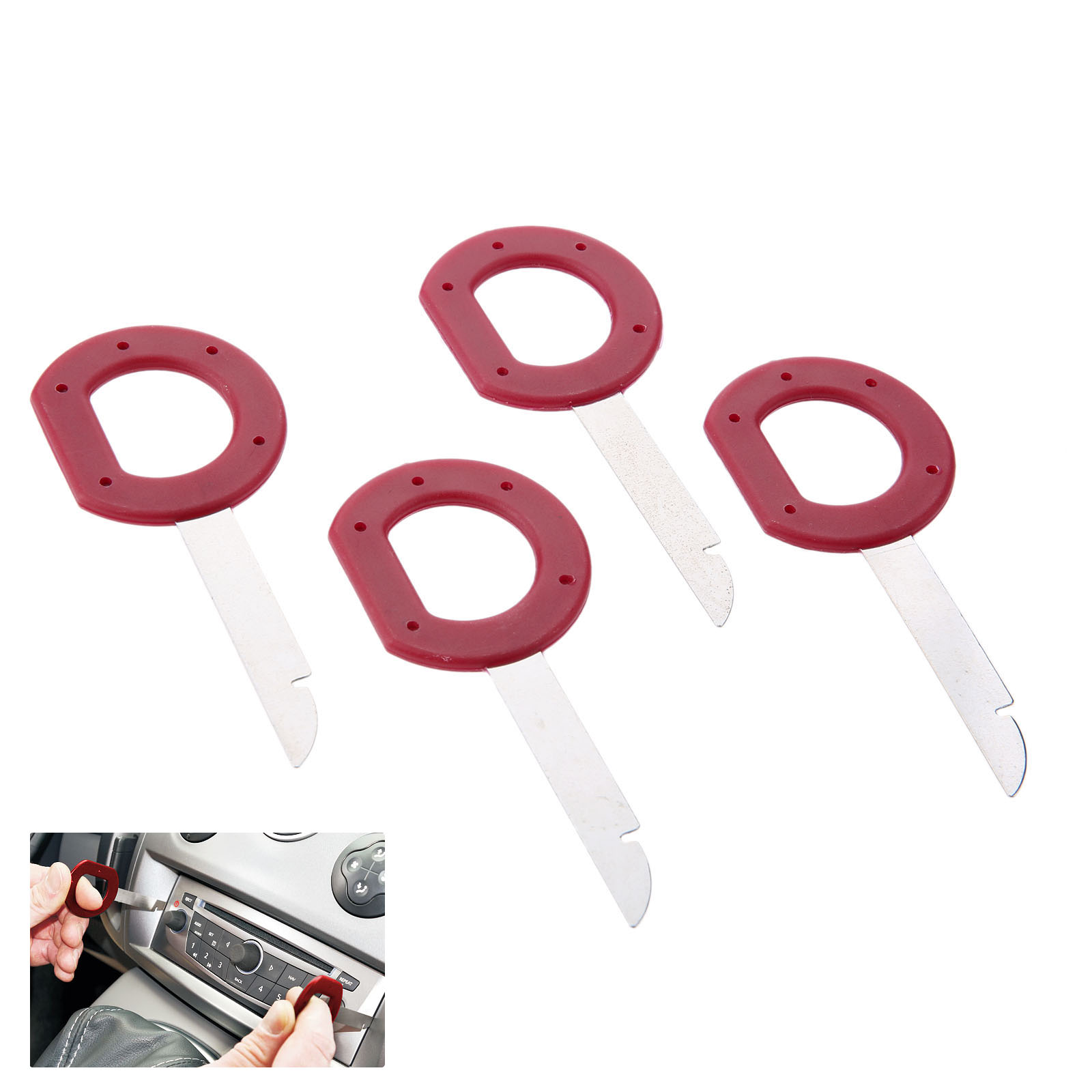 4pcs Car Radio Stereo Removal Keys 