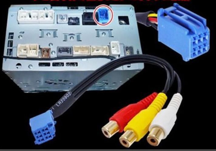 6 Pin Wire RCA Line Out Cable Adapter For Toyota Navigation 