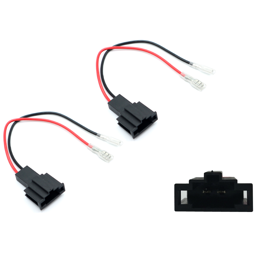 1 Pair Car Speaker Lead Loom Connector for Audi and Seat Speaker Cable Adapter