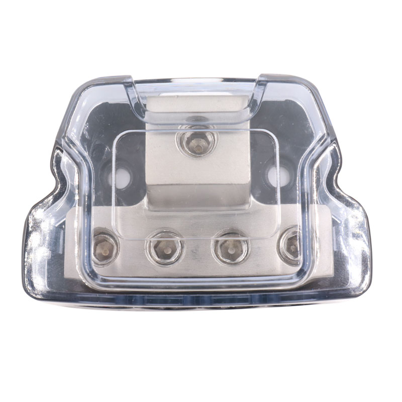 4 Way Audio Power Distribution Block 0GA in to 4GA Out for Car Audio 