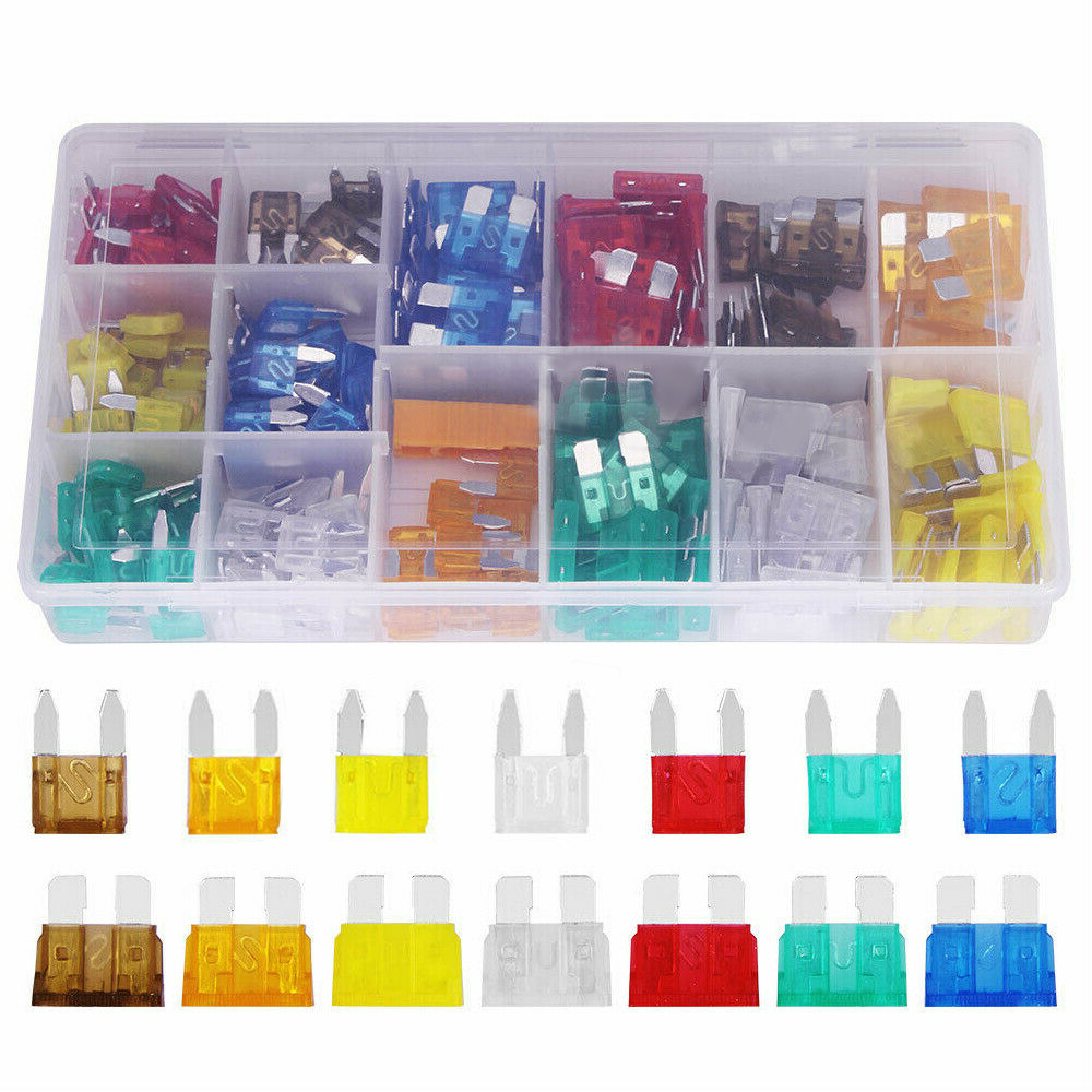 220Pcs 2A-35A Automotive Medium Blade Car Fuses Kit Assortment Replacement Standard Fuses Auto Mini Blade Fuse
