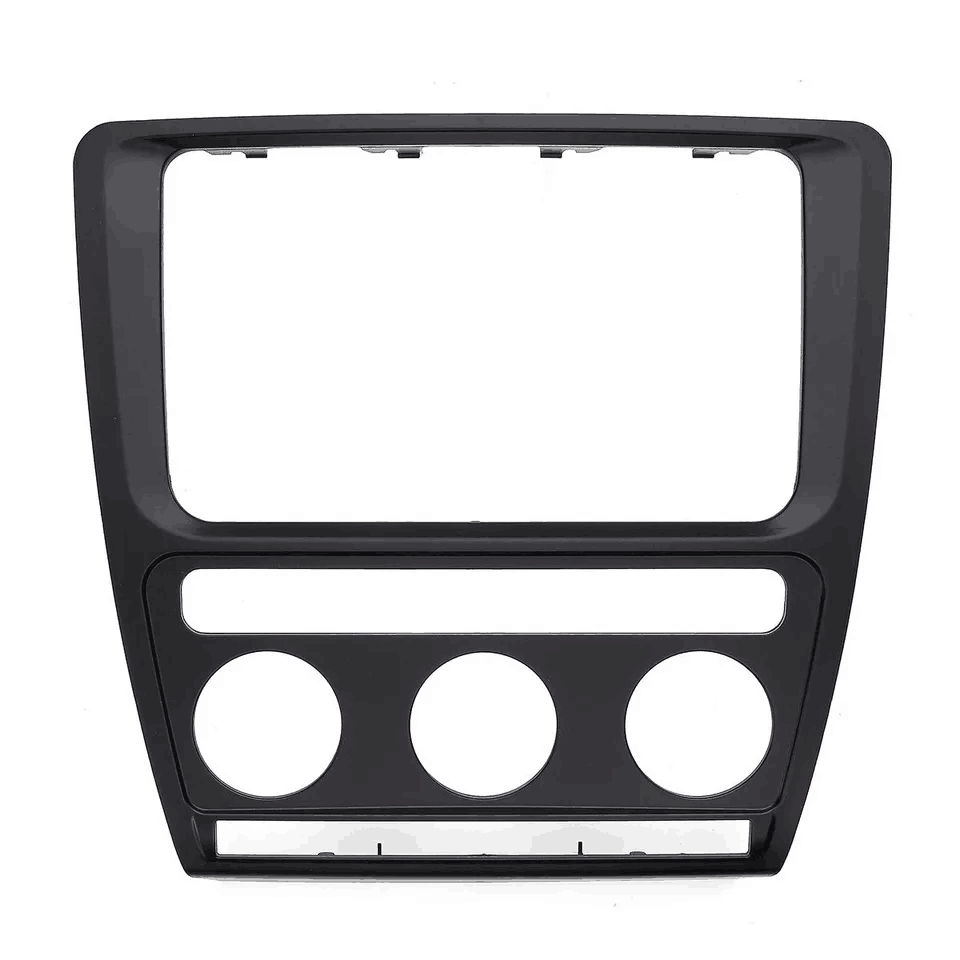 Car 2 Din Radio Panel Dash Fascia Plate for Skoda Octavia (Automatic Aircon) 2004-2010 Frame Stereo Refitting Frame Facia Trim