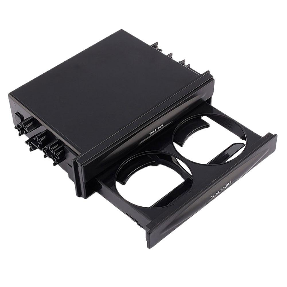 Universal CX-28 Car Auto Double Din Radio Dash Trim Pocket Drink Cup Holder Storage Box