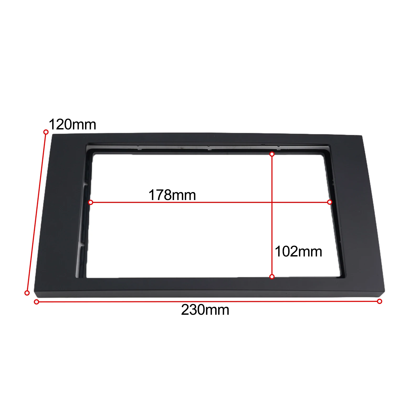2 Din Car Radio Frame Panel For Ford Focus C-Max S-Max Fusion Fiesta Multimedia Player Double Fascia