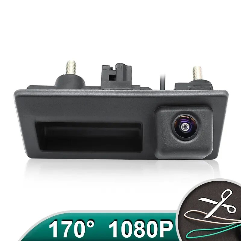 170 Degree CVBS AHD 1080P Vehicle Trunk Handle Switch Reverse Backup Camera For Audi A3 A4 A6 B6 B7 S3 S6 A8 S8 RS4 RS6 A5 Q7