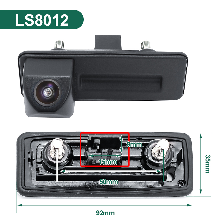 CVBS AHD 1080P Vehicle Trunk Handle Car Reverse Backup Camera For Skoda Fabia Yeti Superb Roomster Audi A1 A3 