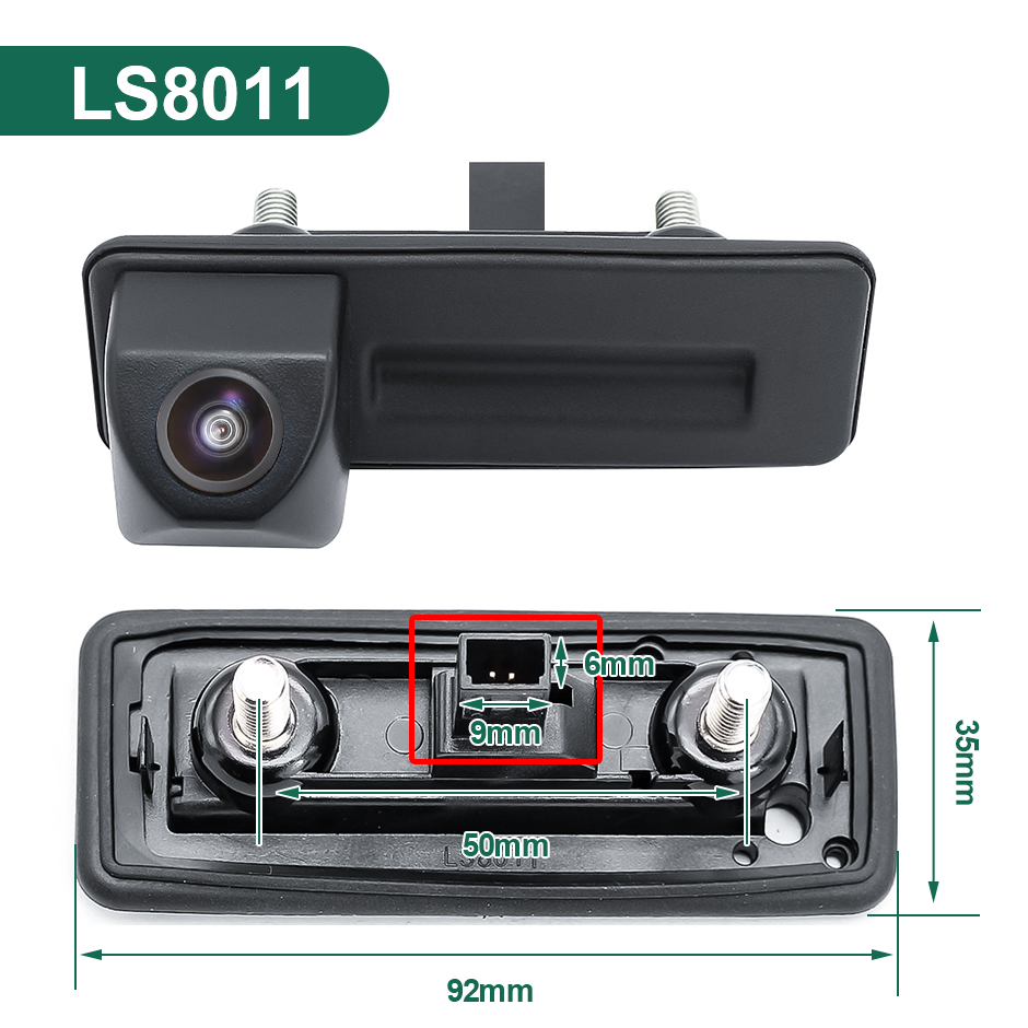 CVBS AHD 1080P Vehicle Trunk Handle Car Reverse Backup Camera For VW Skoda Octavia 2 3 A5 2011-2014