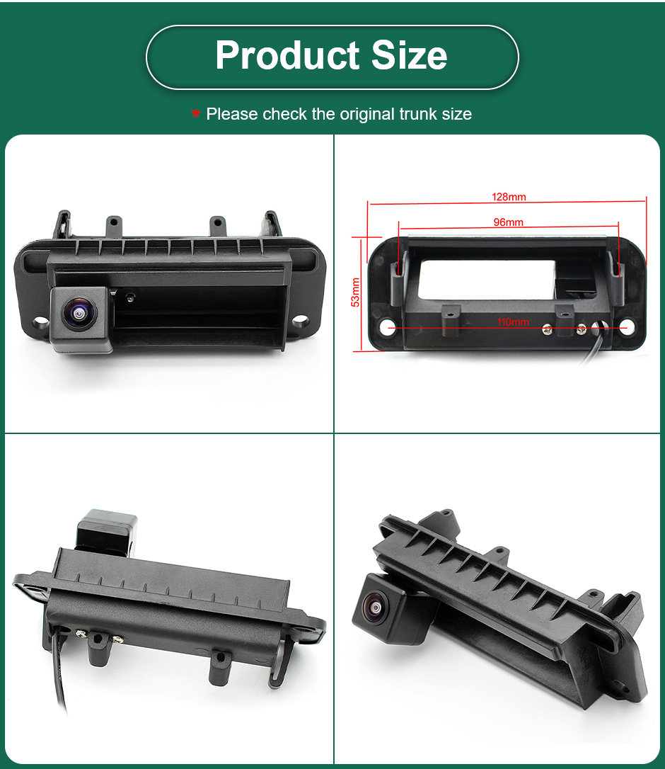 AHD 1080P Vehicle Reverse Backup Trunk Handle Camera For Mercedes Benz C Class C180 C200 C260 MB W204 W205 S204 W212